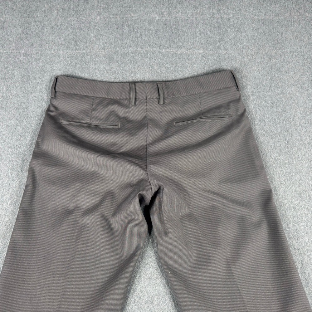 Hugo Boss Virgin Wool Pinstripe Dress Pants Gray Mens 36x32